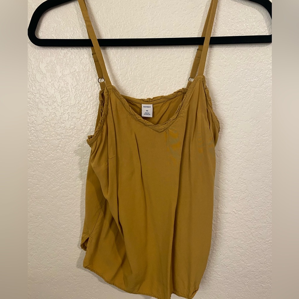 Old Navy Mustard Lace-Trim Camisole